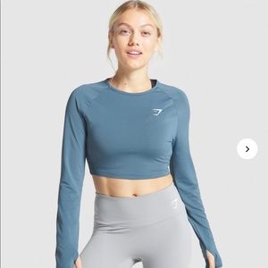NWOT GymShark Training Long Sleeve Crop Top